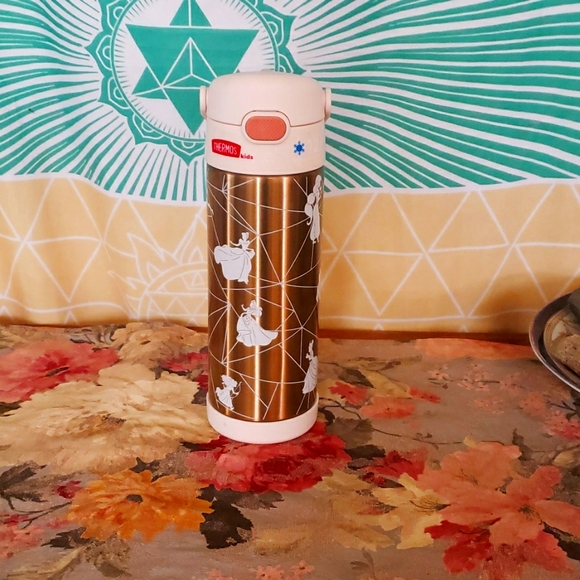 Thermos® Licensed FUNtainer Hydration Bottle, 16 Oz, Gold Disney Princess - Picture 1 of 5